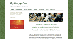 Desktop Screenshot of frogpondyoga.org