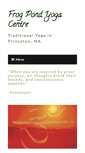 Mobile Screenshot of frogpondyoga.org